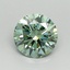 1.71 Ct. Fancy Vivid Pacific Green Round Lab Grown Diamond