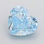 5.13 Ct. Fancy Vivid Blue Heart Lab Grown Diamond