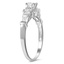 The Corri Ring, smalltop view on a hand