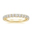 18K Yellow Gold Anthology Three-Quarter Coverage Diamond Ring, smalltop view