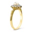 The Dede Ring, smalltop view on a hand