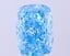 10.01 Ct. Fancy Vivid  Blue Cushion Lab Grown Diamond