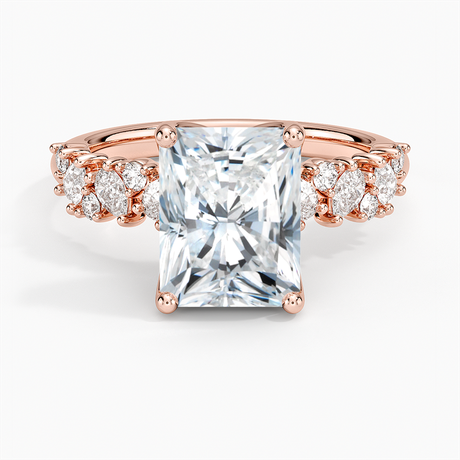 14K Rose Gold Olivetta Diamond Ring