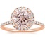 14K Rose Gold Waverly Halo Diamond Ring (1/2 ct. tw.), smalltop view