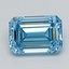 3.02 Ct. Fancy Vivid  Blue Emerald Lab Grown Diamond