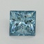 1.58 Ct. Fancy Vivid Blue Princess Lab Grown Diamond
