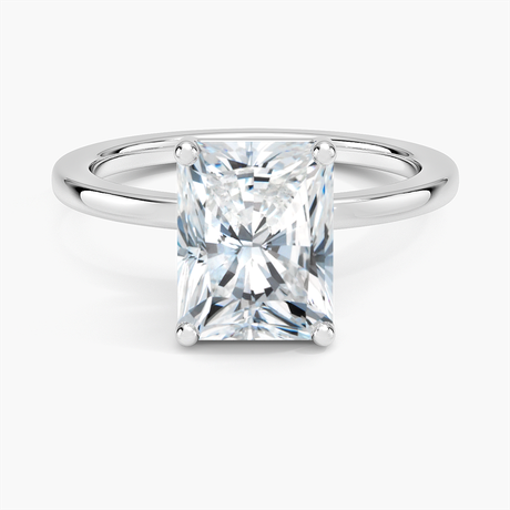 18K White Gold Perfect Fit 1.4mm Solitaire Ring