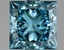 3.52 Ct. Fancy Vivid Blue Princess Lab Grown Diamond