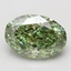 4.03 Ct. Fancy Vivid Green Oval Lab Grown Diamond