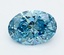 2.26 Ct. Fancy Vivid  Blue Oval Lab Grown Diamond