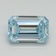 1.14 Ct. Fancy Intense Blue Emerald Lab Grown Diamond