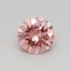 0.31 Ct. Fancy Vivid Pink Round Lab Grown Diamond