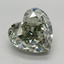 3.85 Ct. Fancy Intense Green Heart Lab Grown Diamond