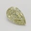 1.54 Ct. Fancy Brownish Greenish Yellow Pear Diamond