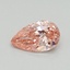 0.40 Ct. Fancy Vivid Pink Pear Lab Grown Diamond