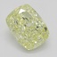 1.00 Ct. Fancy Yellow Cushion Diamond