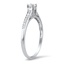 The Leslee Ring, smalltop view on a hand