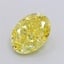 2.57 Ct. Fancy Vivid Yellow Oval Lab Grown Diamond