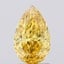 1.31 Ct. Fancy Vivid  Yellow Pear Lab Grown Diamond