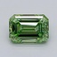 1.55 Ct. Fancy Vivid  Green Emerald Lab Grown Diamond
