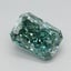 1.19 Ct. Fancy Vivid Bluish Green Radiant Lab Grown Diamond