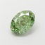1.08 Ct. Fancy Vivid Green Oval Lab Grown Diamond