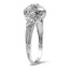 The Azella Ring, smalltop view on a hand