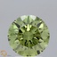 2.03 Ct. Fancy Vivid  Green Round Lab Grown Diamond