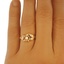 The Wanda Ring, smalltop view on a hand