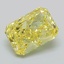 4.01 Ct. Fancy Vivid Yellow Radiant Lab Grown Diamond