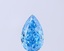 0.68 Ct. Fancy Vivid Blue Pear Lab Grown Diamond