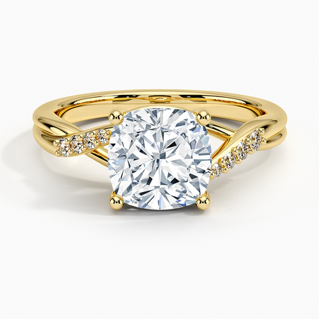 18K Yellow Gold Chamise Diamond Ring (1/15 ct. tw.)