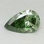 0.59 Ct. Fancy Vivid Green Pear Lab Grown Diamond