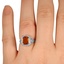 The Kauai Ring, smallzoomed in top view on a hand