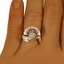 The Taworri Ring, smallzoomed in top view on a hand