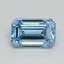 1.01 Ct. Fancy Intense Blue Emerald Lab Grown Diamond