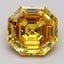 1.42 Ct. Fancy Vivid Orangy Yellow Asscher Lab Grown Diamond