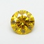 1.19 Ct. Fancy Vivid  Yellow Round Lab Grown Diamond