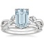 PT Aquamarine Willow Bridal Set (1/4 ct. tw.), smalltop view