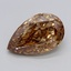 4.21 Ct. Fancy Light  Brown Pear Lab Grown Diamond