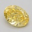 1.01 Ct. Fancy Intense  Yellow Oval Lab Grown Diamond