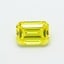 0.50 Ct. Fancy Vivid  Yellow Emerald Lab Grown Diamond