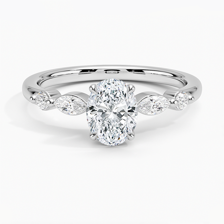 Marquise and Round Diamond Ring