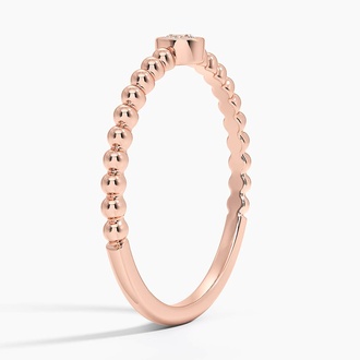 Lab Diamond Bubble Solitaire Ring