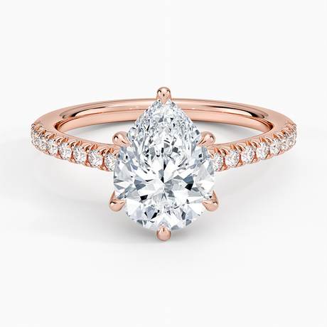 14K Rose Gold Delicate Sienna Diamond Ring