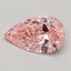 0.51 Ct. Fancy Vivid Pink Pear Lab Grown Diamond