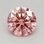 0.62 Ct. Fancy Vivid Pink Round Lab Grown Diamond