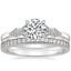 18K White Gold Alta Diamond Ring with Starlight Diamond Ring (1/8 ct. tw.)