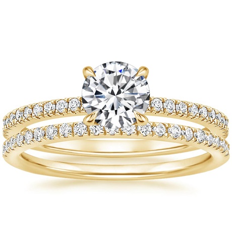 18K Yellow Gold Viviana Diamond Bridal Set (2/5 ct. tw.)