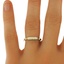The Zola Ring, smalltop view on a hand